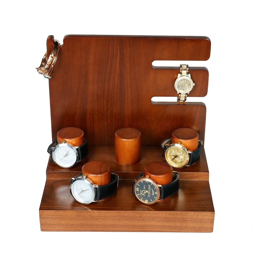 ODM/ OEM Handmade Custom Logo Men Jewelry Display Storage Holder Wood Watch Case Box