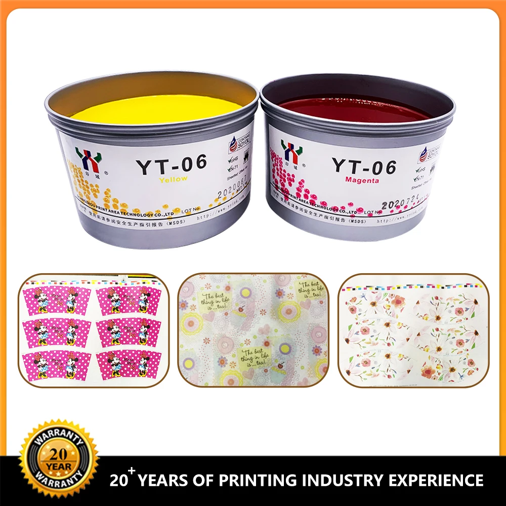 Ceres YT-06 Solvent Based Offset Printing Ink for Melamine with 1KG/CAN Package and A+ Grade Quality
