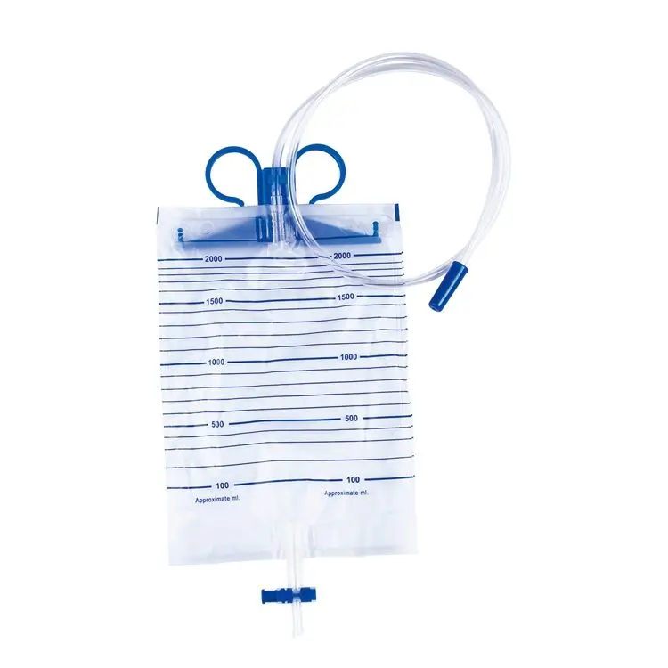 Urine Bag 2000ml for Men and Women Collecting Urine Disposable Medical Urine Drainage Bag