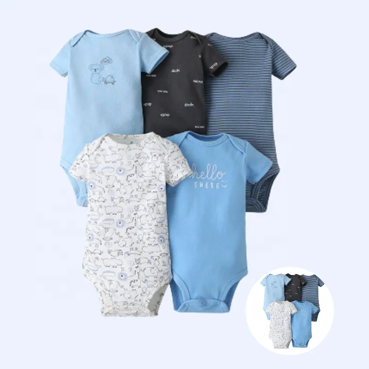 
 Детский комбинезон с короткими рукавами из 100% хлопка; Комплекты одежды для маленьких мальчиков  