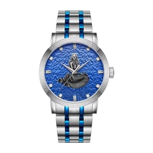 Custom Luxury 316L Stainless Steel Premium Pick Strap Design Fashion Business Men's Poseidon Kiss Ocean Mechanical Watches