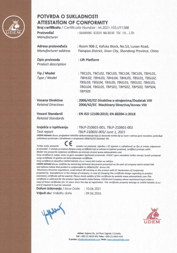 Hydraulic Adjustment Plate Leveler Loading Platform Warehouse Use