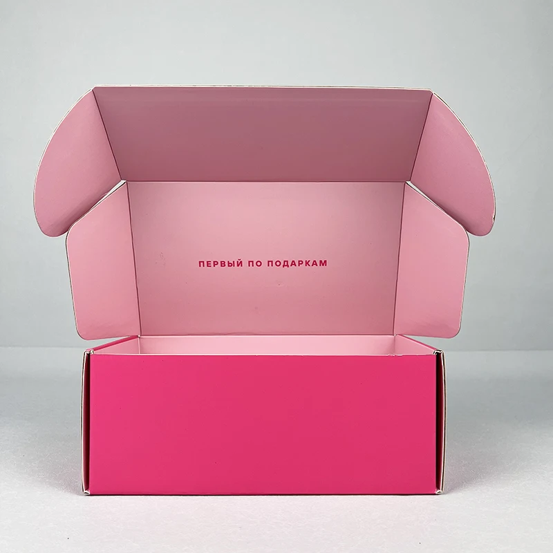 Clothing Packaging | Lipack Custom T Shirt Gift Packaging Box Logo Printed Pink Packaging Box For Clothes 05