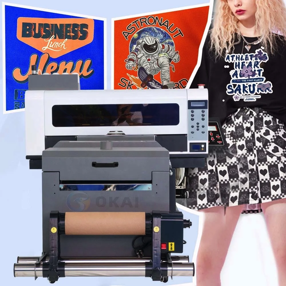 Okai 30cm A3 13 Inches Width Dtf Printer Shaker Dryer with Dual I3200 Xp600 4720 Printing Machine Inkjet Printers