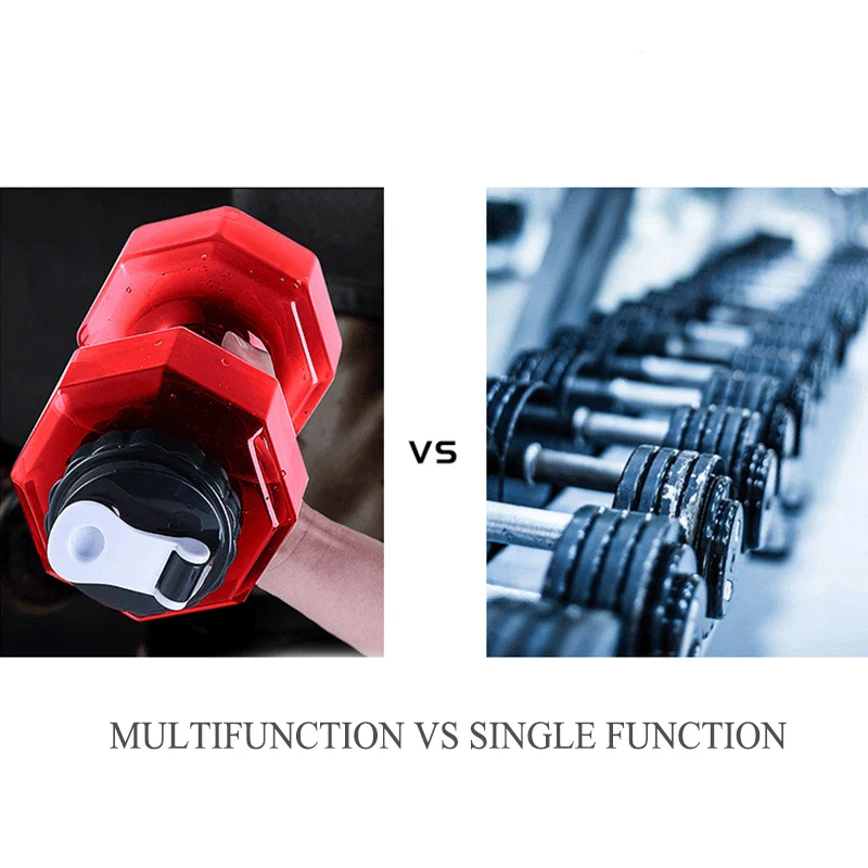 Dumbbell Shaped Water Bottle Fitness Aid