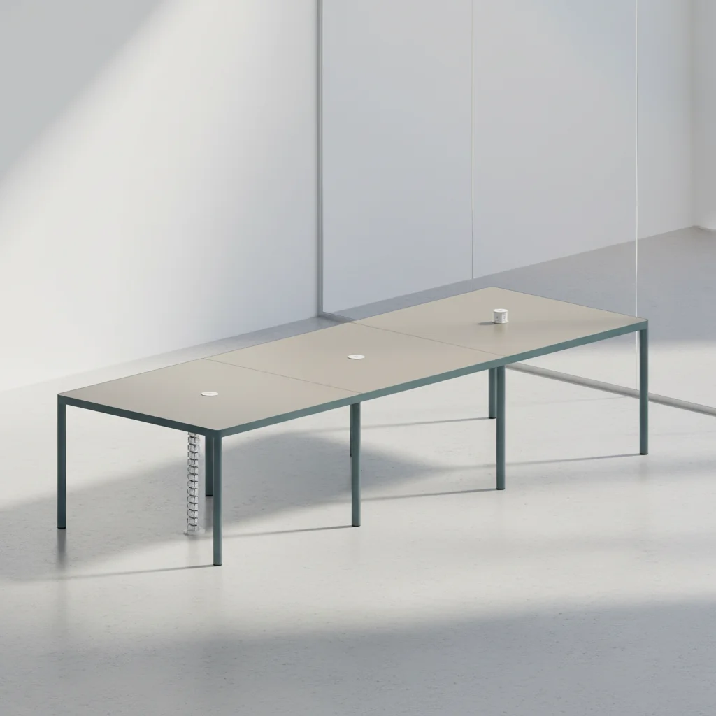 Large Capacity Durable Boardroom Table Wood Construction Premium Conference Desk Business Settings Modern Office Meeting Desks 2
