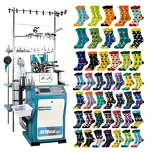 FURONG-6FBP 3.5" Plain Socks Knitting Machine  Colorful Pattern Girls Lady Dress Crew Sock High Speed Good Quality Fast Delivery