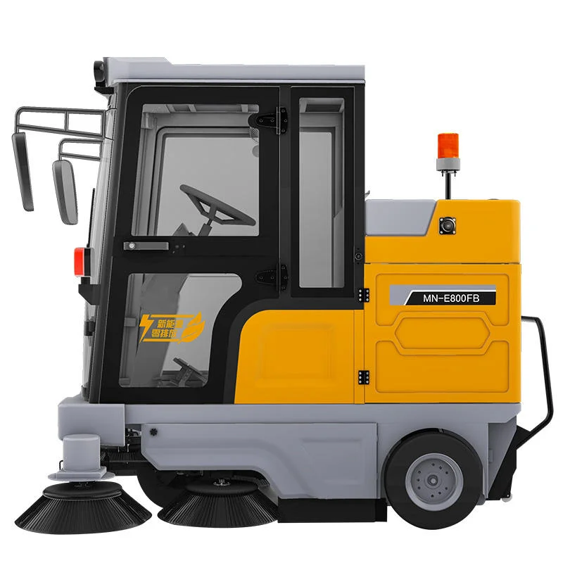 Multi-Function Street Road Avenue Cleaning Machine Truck Four Wheel Sweeper Fully Closed Electric Automatic on Floor Sweeper Car