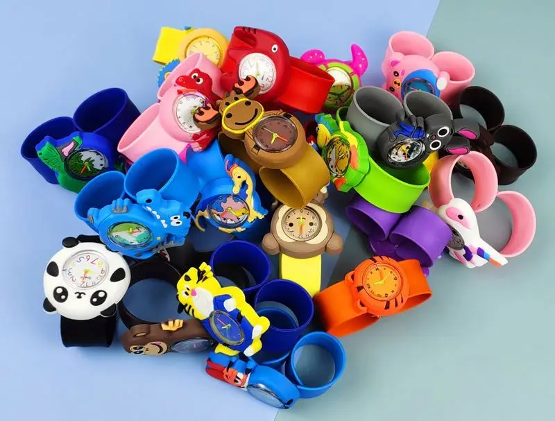 Orologio Bambini Orologio Da Polso Per Bambini Con Coniglio 3D - Educativo, In Silicone Rosa, Al Quarzo Quarzo Cartoon 3D