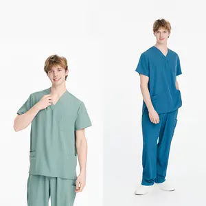 Wholesale Custom Men Scrubs Sets Hospital Medical Uniforms Doctor Nurse Scrubs Uniforms Sets