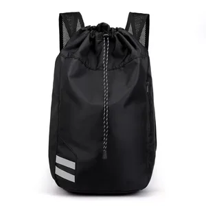 2026 Custom Logo Travel Waterproof Basketball Drawstring Gym Sport Backpack Mochilas Outdoor Training Basketball Bag Backpack