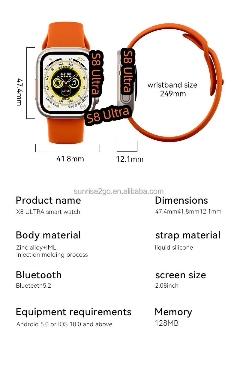 2022 Fashion Touch Screen Smart Watch Band Reloj Intelligent Sport Bt5