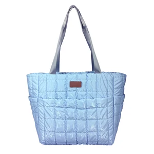 New Design Large Capacity Quilted Insulated Picnic Bag Soft Lunch Cooler Tote Bag for Women Business Work