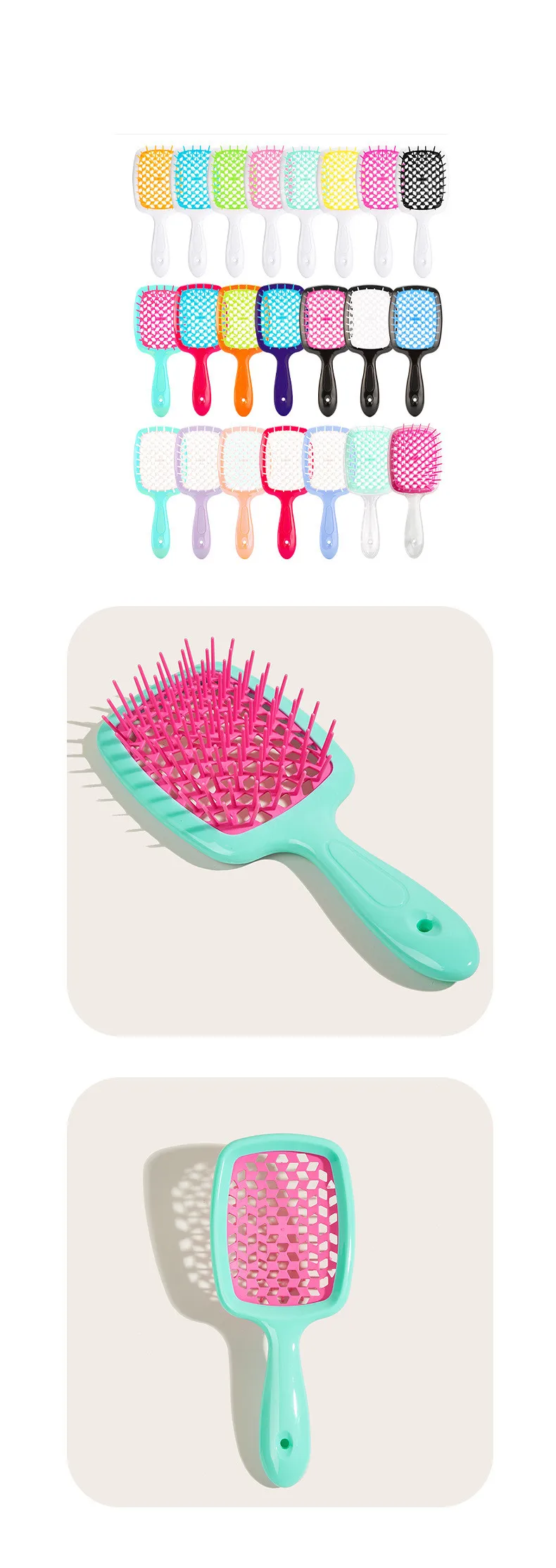 Tiktok Popular Hairbrush Rts Small Moq Customized Logo Detangling The