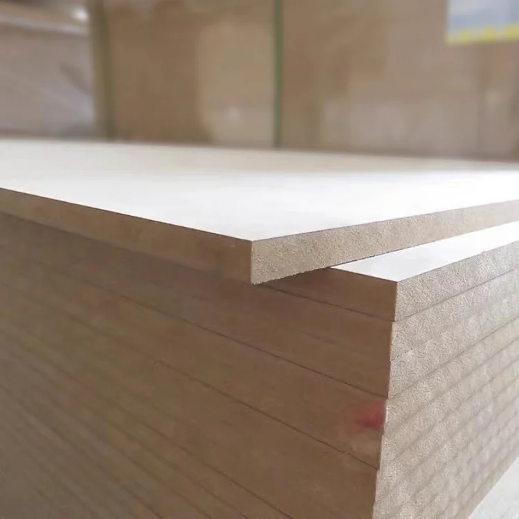 Factory Prices High Grade Plain MDF Raw  Laminated Melamine MDF Board 18mm Wood Craft Mdf 3mm 15mm 18mm