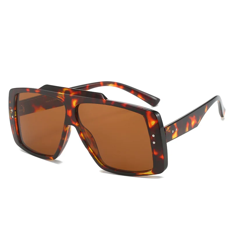 Khan Grande Pilota Designer Occhiali Da Sole Neri Scudo Retrò - Foto 6