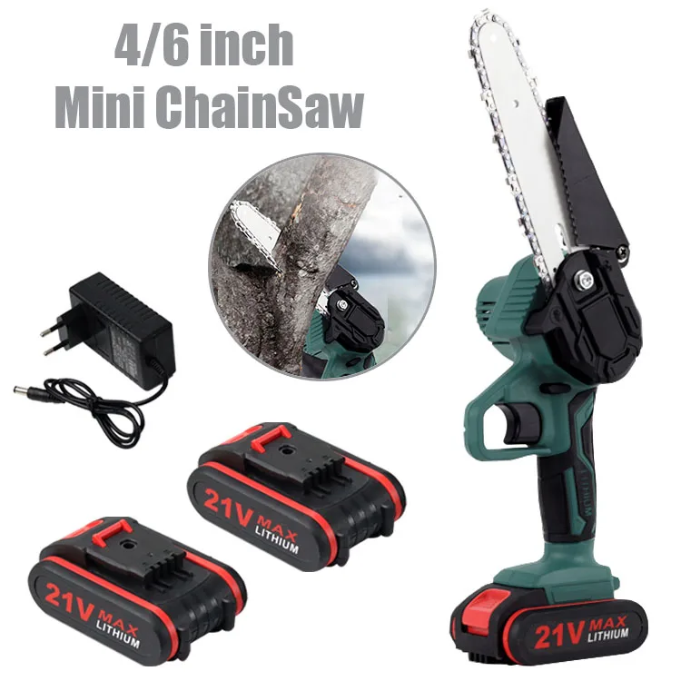 24v Lithium Battery Powered Mini Chainsaw - Cordless & Efficient