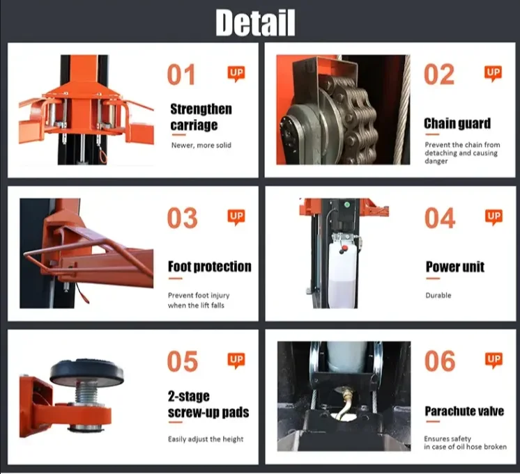 Two Post Car Lift /used Car Lifts For Sale /car Hoist Lift Lift Car 2 Post 2 Post Lift Hydraulic