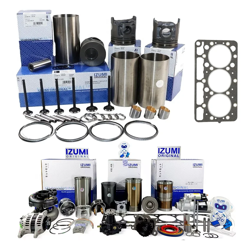 IZUMI ORIGINAL 3D68 3D72 3D74 3D78 Diesel Engine Parts Overhaul Rebuild Repair Liner Kit FOR KOMATSU