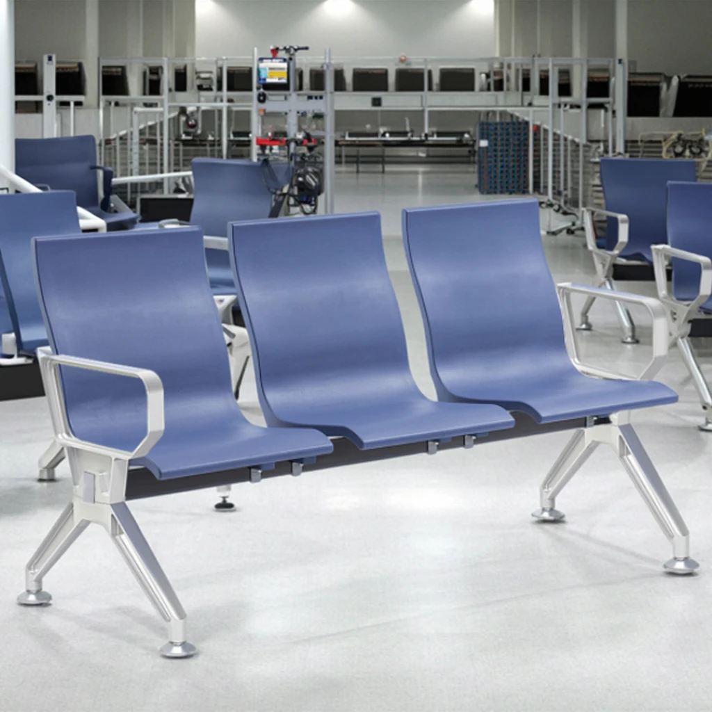 Cost-Effective Modern Steel Hospital Chairs with Standard Tube Frame for Cafeterias and Schools 5