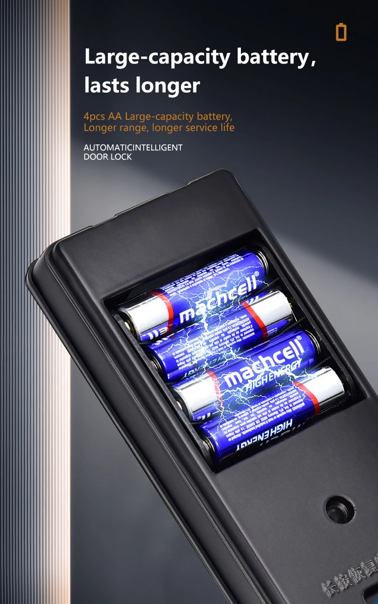 Easy Installation Out Door Code Changeable Smart Lock with Type C Charge Port for Apartment Hotel and Family