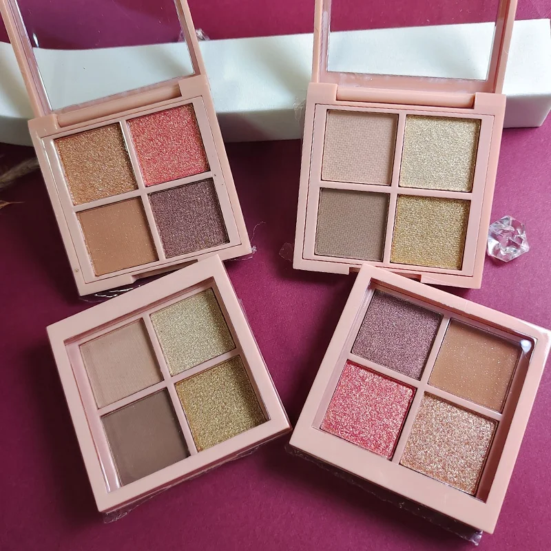 FAIRY COSMETICS ES03 4 Colors  Matte Pearl Glitter Eyeshadow Palette