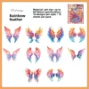 E Plume arc-en-ciel-orange