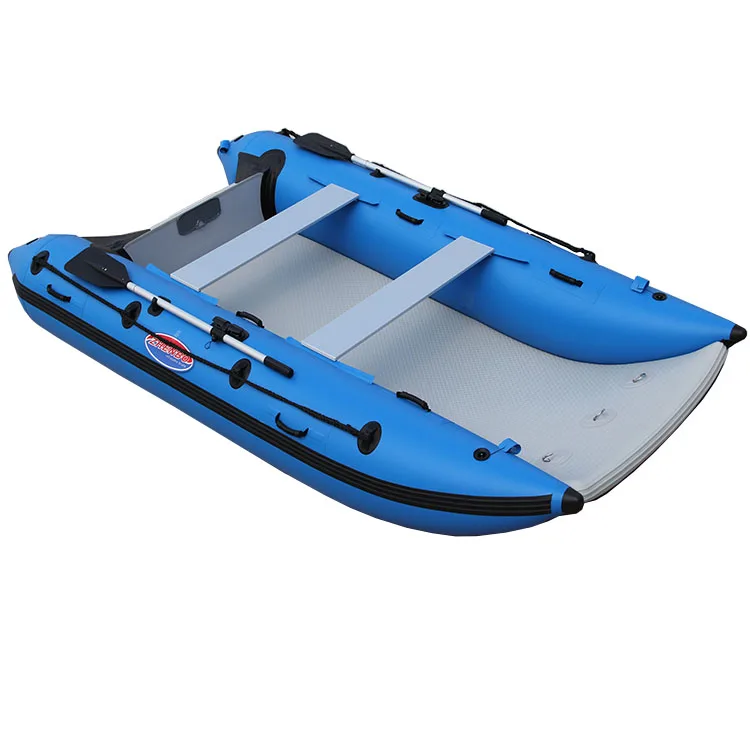 Catamarano gonfiabile blu PVC/hypalon barca veloce con motori fuoribordo 290 330 360 380 430 470