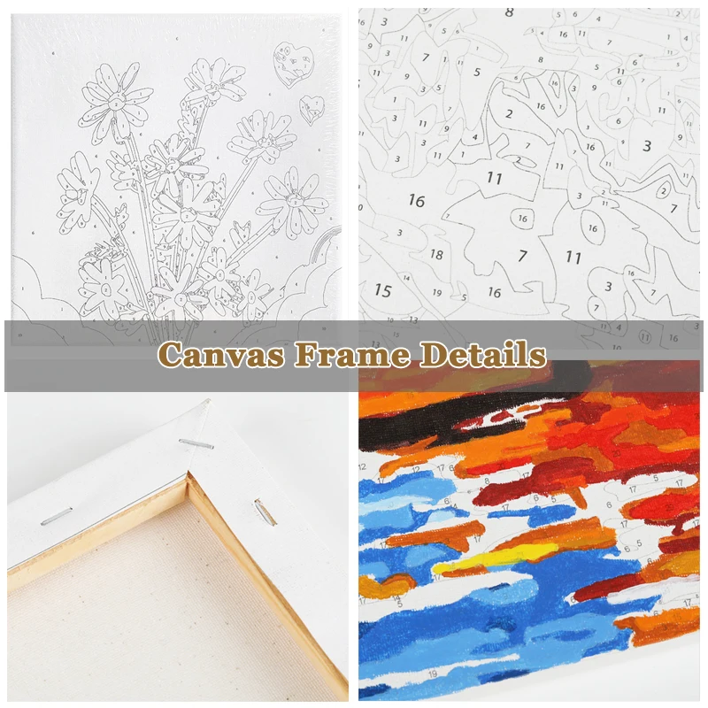 Popular Custom Oil Painting by Numbers Kit Blue Gril DIY Painting by Numbers Modern Art Decor Decoration Arts Crafts