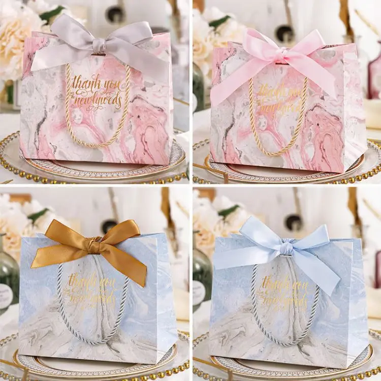Красивые свадебные подарочные бумажные пакеты/оптовая продажа с фабрики, высококачественные прочные экологически чистые маленькие подарочные пакеты для свадьбы для упаковки/подарочные пакеты из бумаги