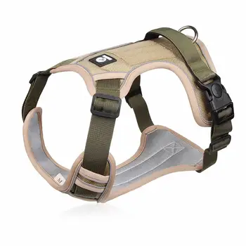 Wholesale Oxford Reflective Harness Durable and Adjustable Pet Harness with Handle For Large Dogs