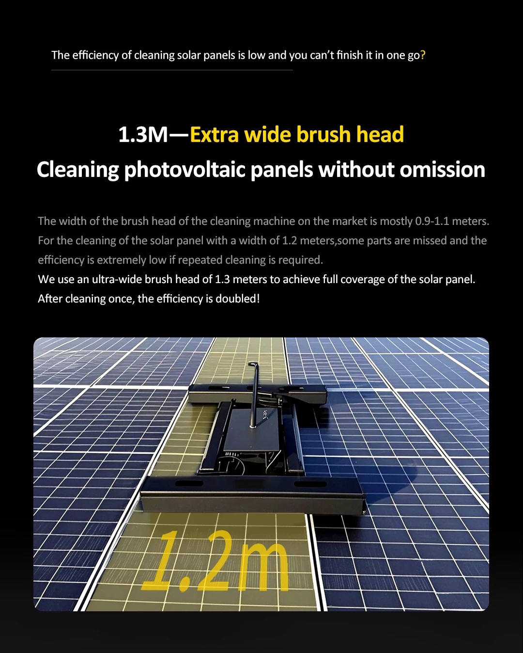 Remote Solar Panel Cleaning Robot Machine for Solar Energy System ...