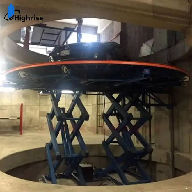 Performance Exhibition Human Rotating Platform Hydraulic Lifting Stage Scissor Lift Concert Stage
