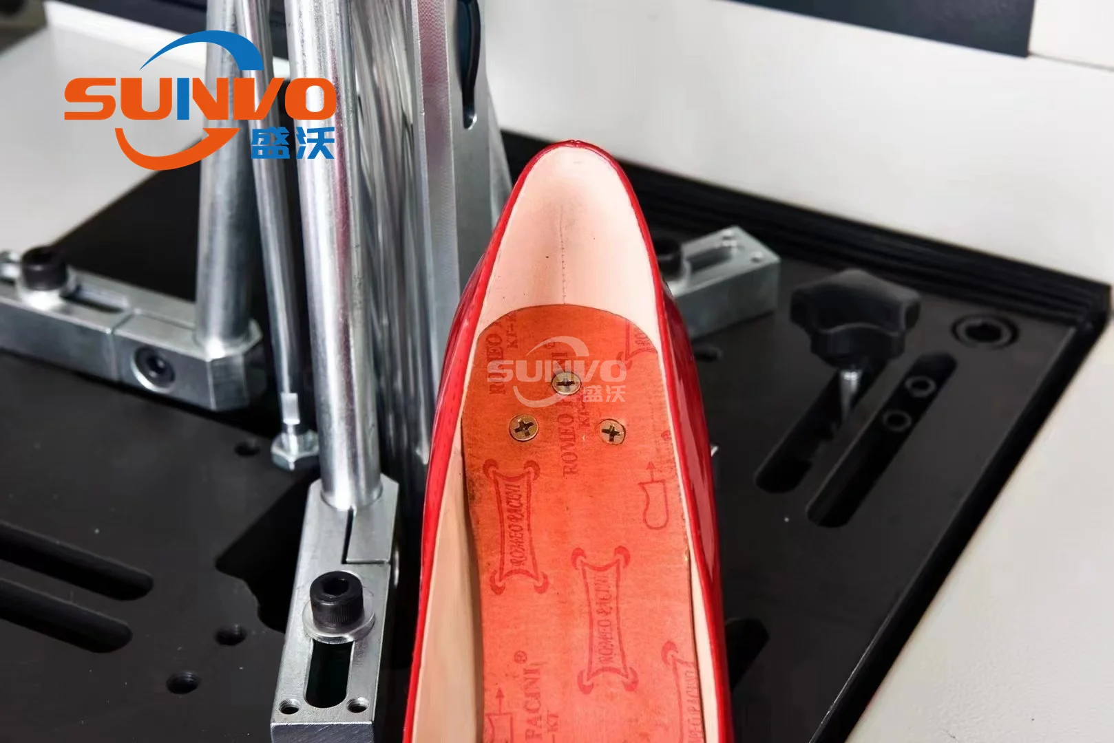 Lady Shoe Making Fully Automatic Visualized Heel Nailing Fixing Machine Screw Fixing Machine for High Heel Machine