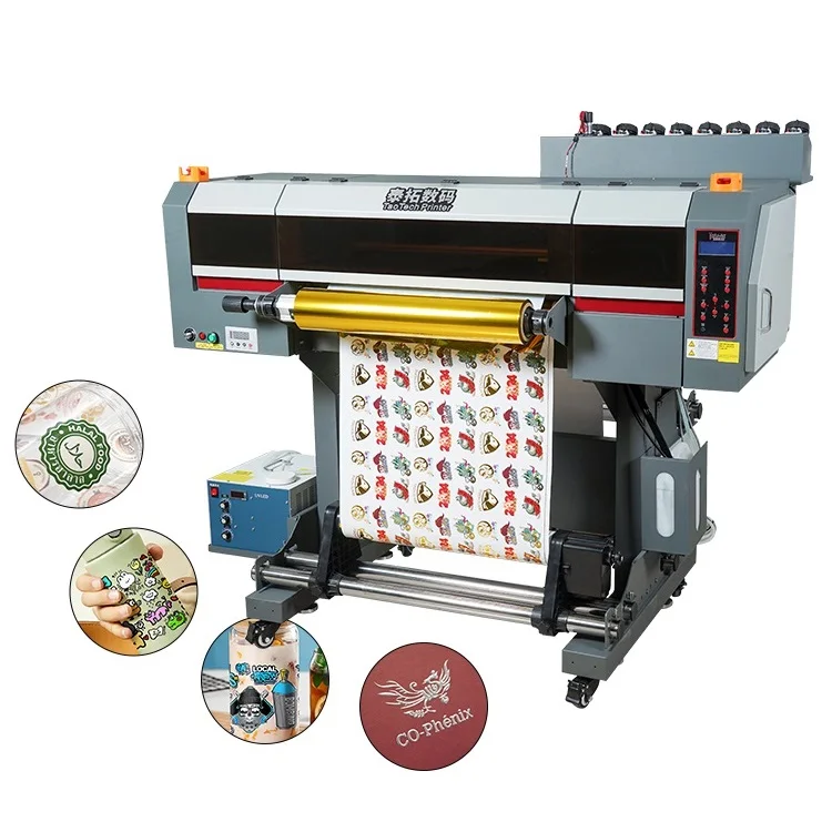 Nagy sebességű dupla laminálás minden egybben 60 cm I1600 arany fólia UV transzfer címkék UV DTF nyomtató