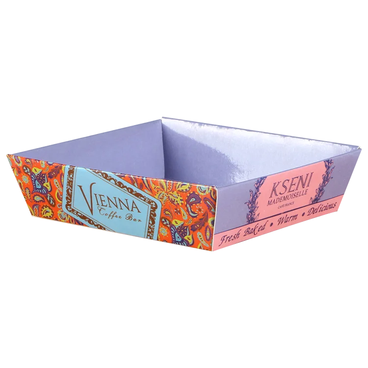 Restaurant Takeaway Fast Food Packaging Box Paper Sushi Box With Beauty Pattern