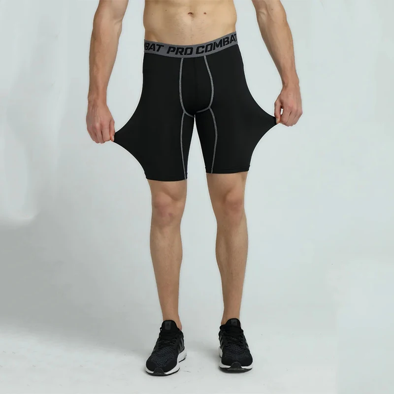 High Elastic Spandex Compression Pants Basketball Tights Quarter