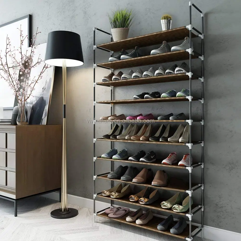 металлические полки для обуви в гардеробную