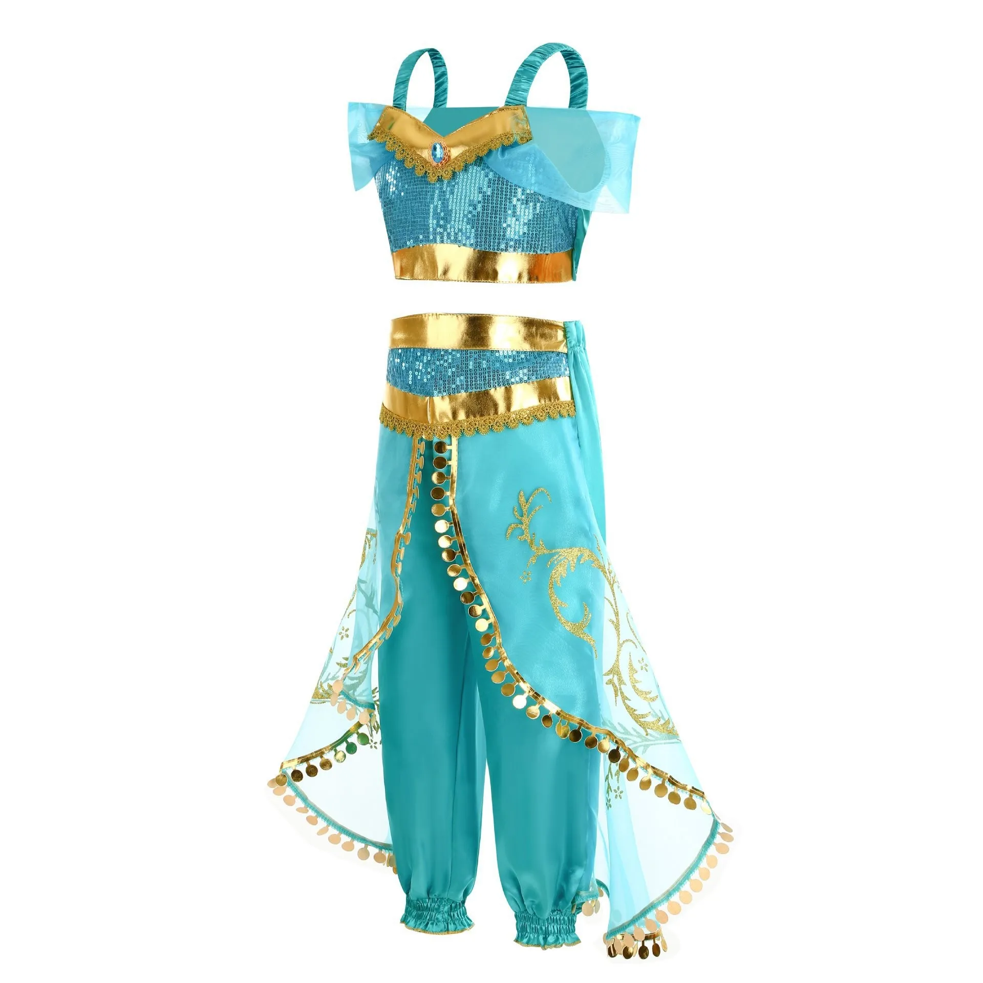 Princess Jasmine Cosplay Suits For Kids Beautiful Princess Cosplay ...