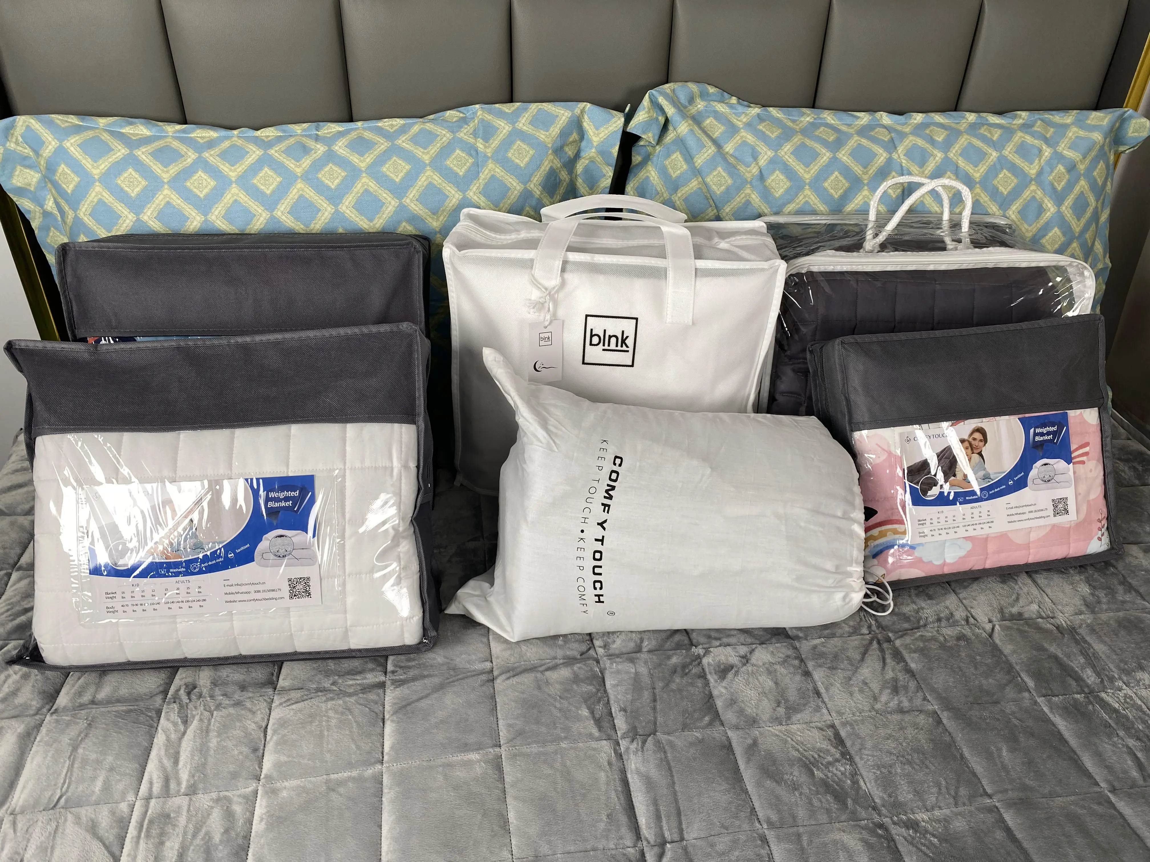 Sample Available Kids Weighted Blanket 7 Layer Children Autism Weighted