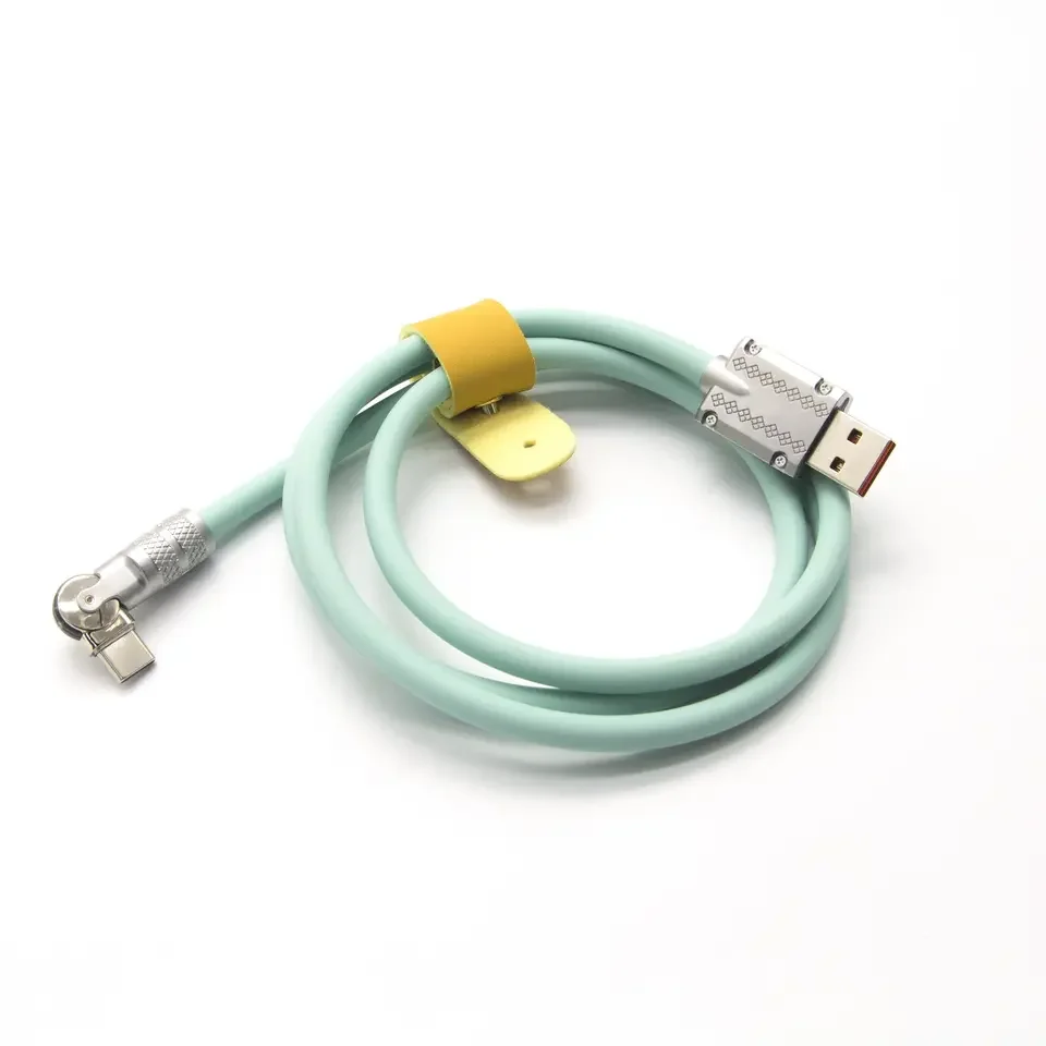 High Quality 120w  Quick Charge Mobile Phone Charger Data Cable Liquid Silicone Feel Usb-c Fast Multi Charging Cable 3 in 1