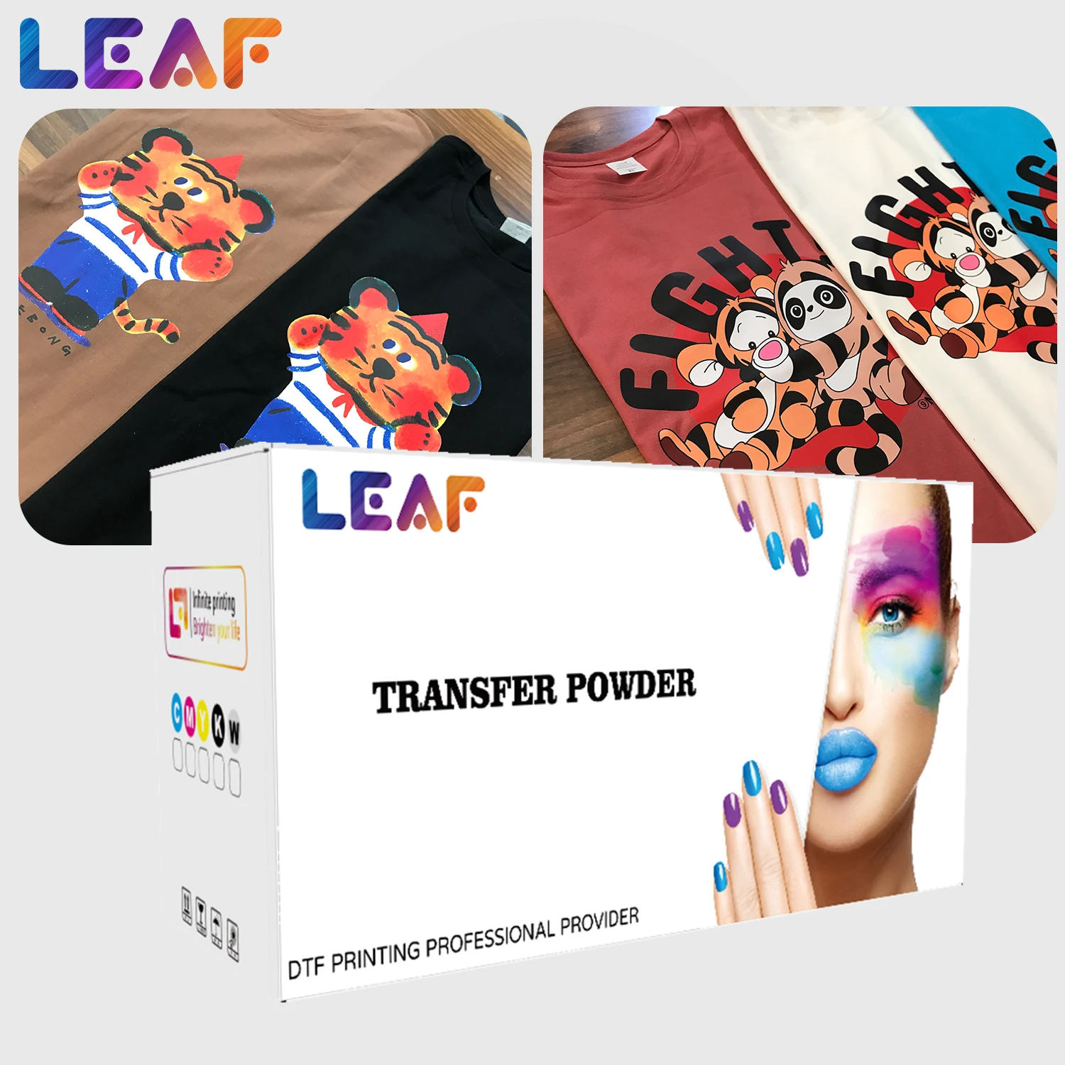 Cheap Price MSDS Customized Leaf DTG Printer T-Shirt Dtf Printing