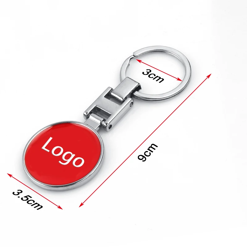 Custom Logo Metal Keychain Car Brand Logo Key Ring Wholesale Metal