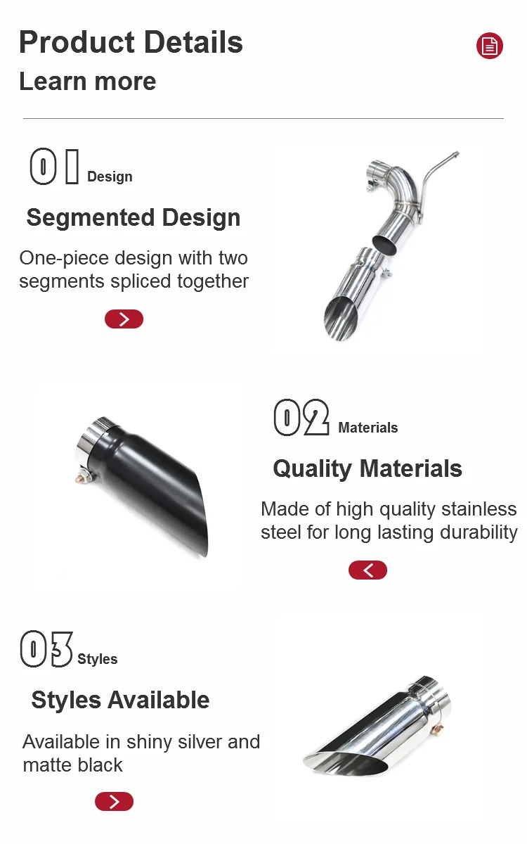 Sypes 304 Stainless Steel G500 Exhaust Pipe For Benz Gclass G55