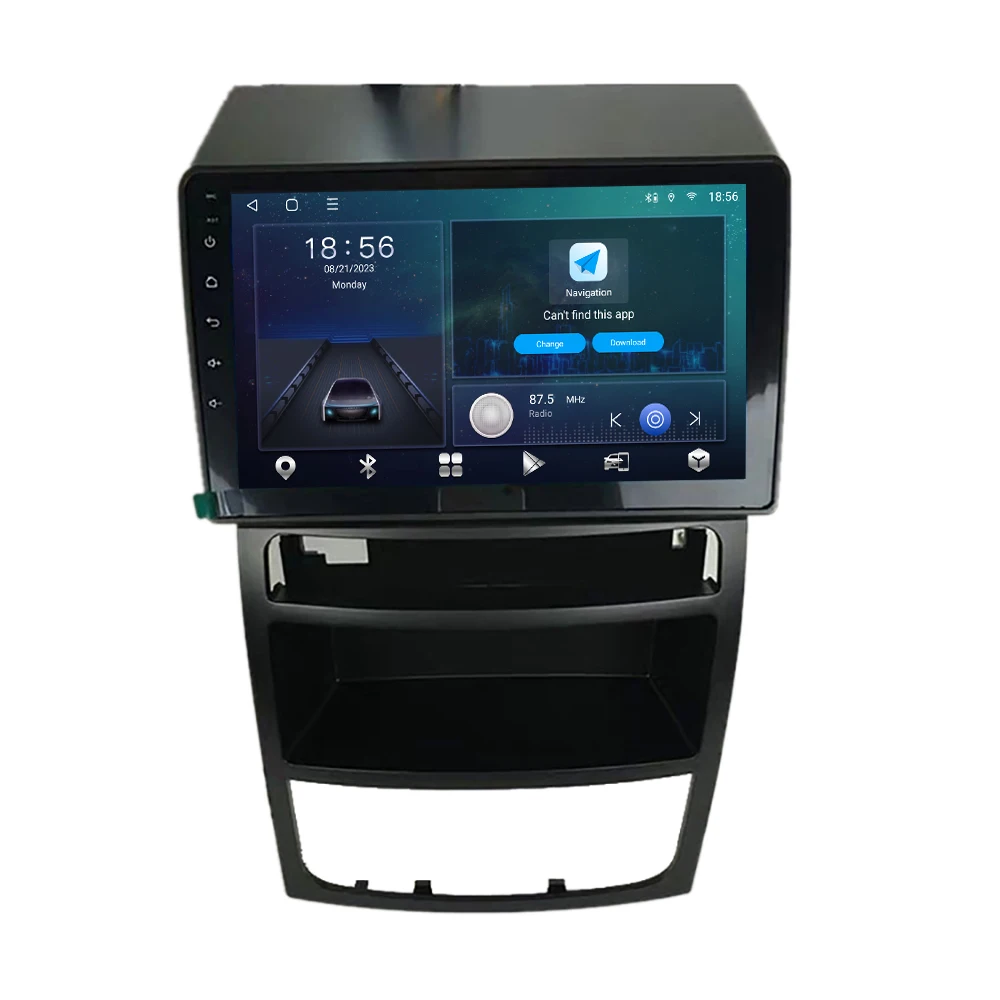 Android 9 Inch 4G Car Stereo IPS Screen GPS Navigation Carplay 1080P Backup DVD Player for Geely GC7 2012-2013 Multimedia System