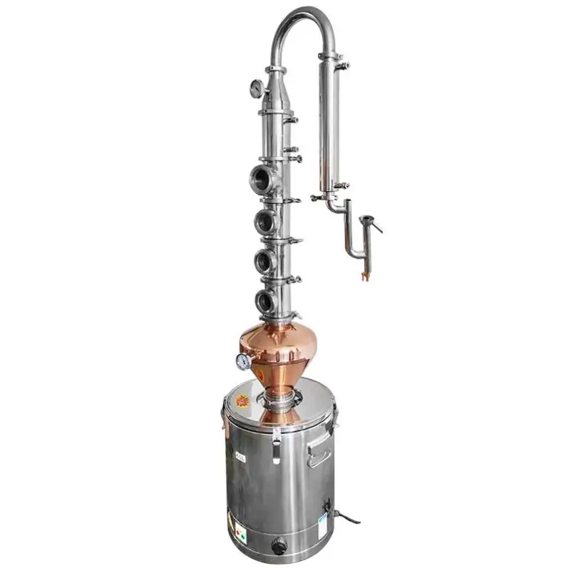 TEBAK Distillery Hand-made Gin/Vodka/Whiskey/ Ethanol Production Copper Distillation Equipment Wine Gin Vodka Alcohol Distiller