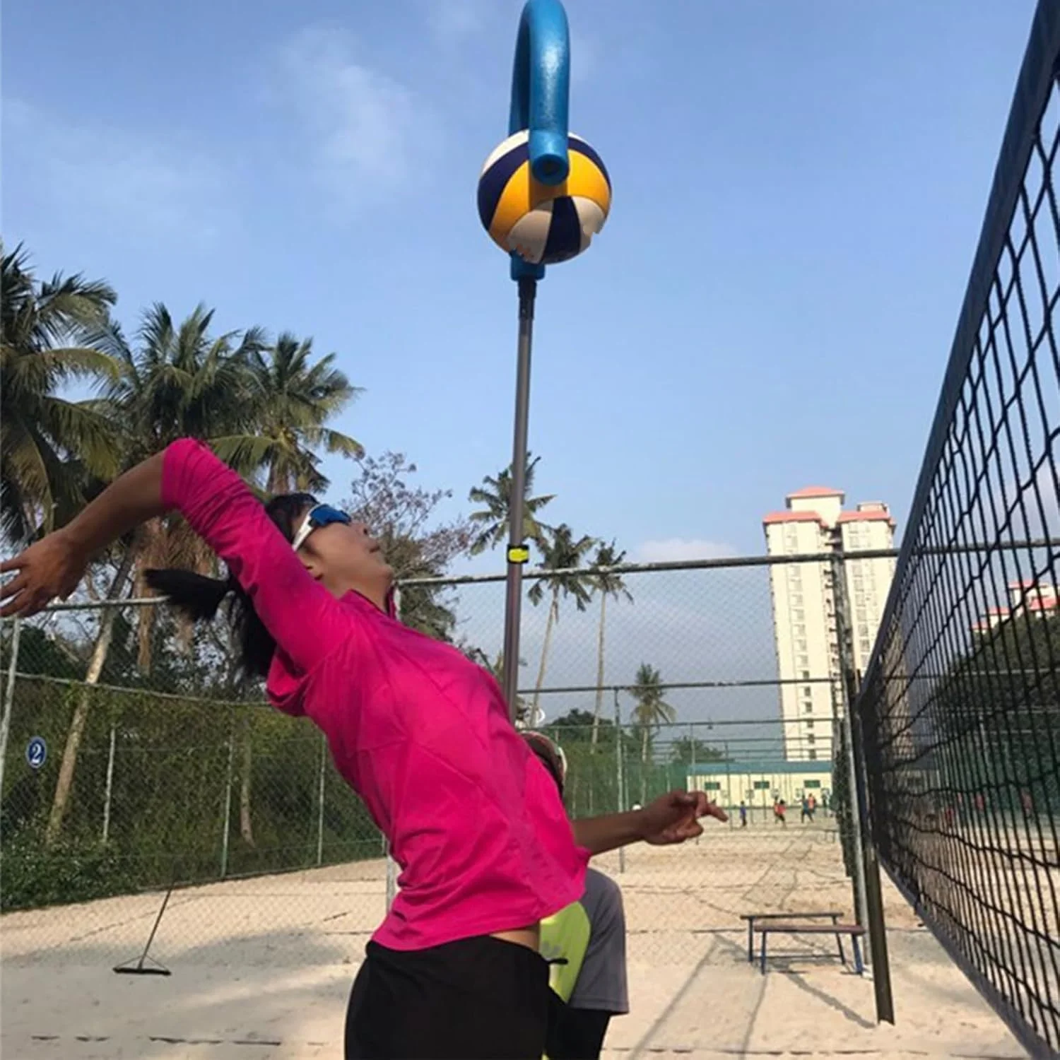 Entraîneur De Frappe Volley-ball – Réglable, Crochet, Portable, Pour Bras Et Précision
