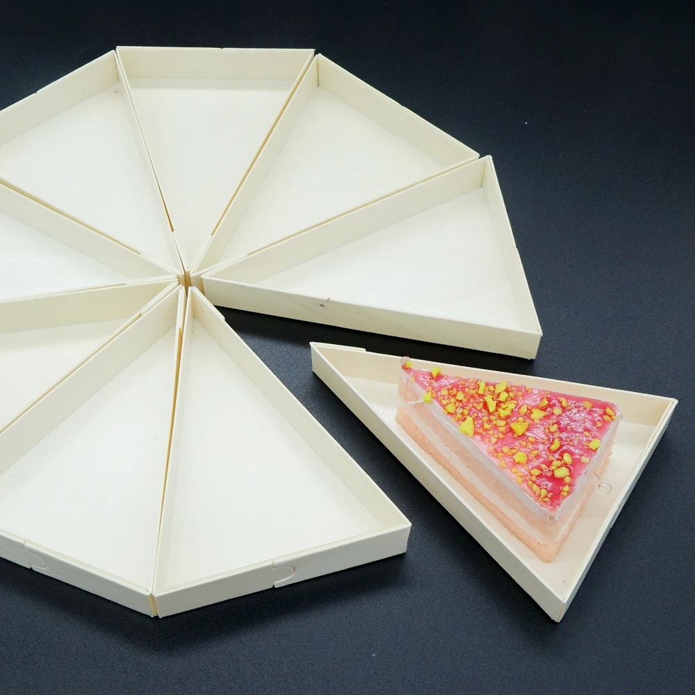 Hot Selling Take Away Small Kraft Paper Cookie Lunch Japanese Sushi Wooden Bento Box Disposable