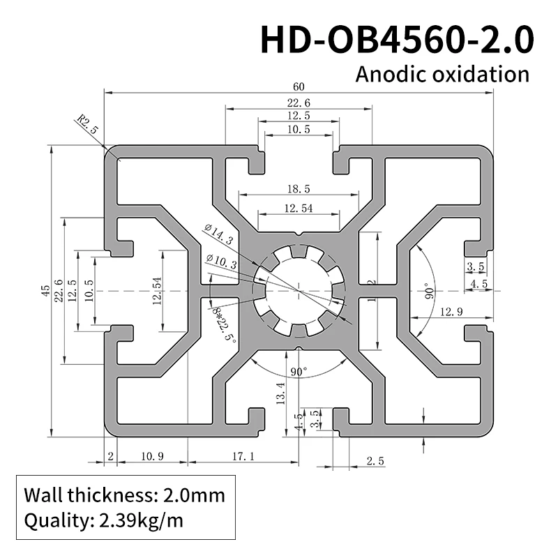 4560 Industrial Extrusion Aluminum Profile Production Line 4560 Aluminum Profile Automation Equipment Frame Operating Platform supplier