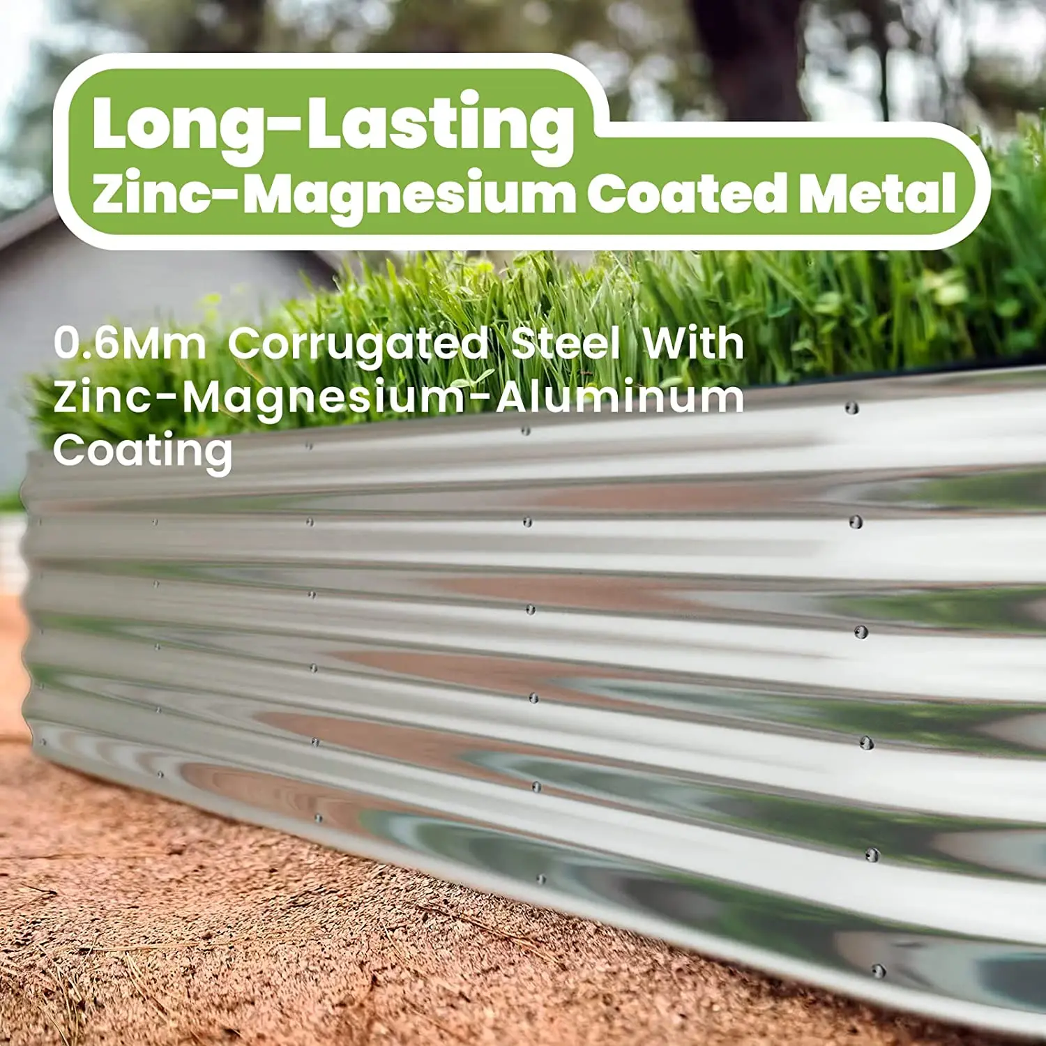 12-in-1 Modular Metal Garden Beds 8ft X 2ft/5ft X 5ft Raised Planter Box Grow Herbs, Vegetables, and Flowers Home Garden